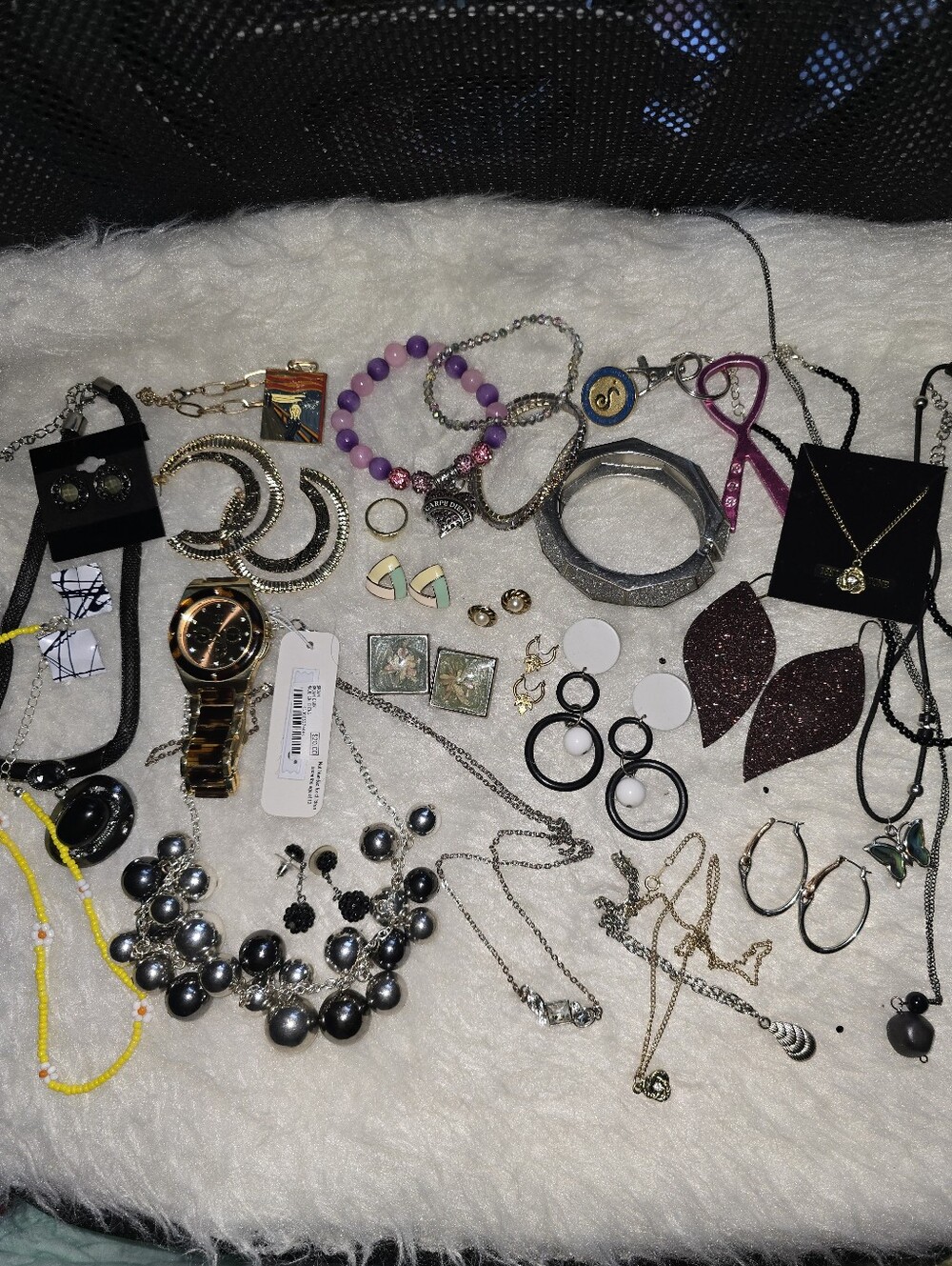 Jewelry lot, new watch $20, estate bundle